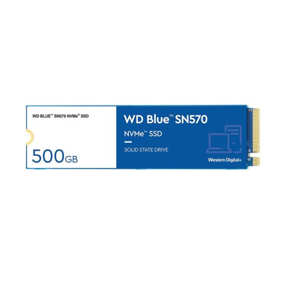 تصویر اس اس دی اینترنال وسترن دیجیتال مدل آبی SN570 NVMe ظرفیت 500 گیگابایت ا Western Digital Blue SN570 NVMe Internal SSD Drive 500GB Western Digital Blue SN570 NVMe Internal SSD Drive 500GB